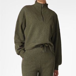 SWEATY BETTY NESTLE UP HALF ZIP SWEATSHIRT